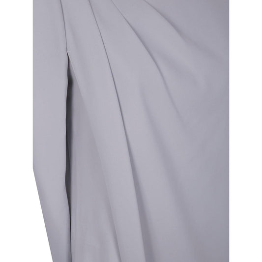 Emporio Armani panel-detail cady-texture mini dress Dresses Emporio Armani Dark Gray