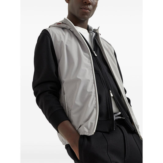 Brunello Cucinelli Jackets Grey Vests Brunello Cucinelli Black
