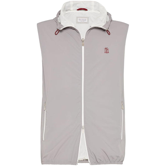 Brunello Cucinelli Jackets Grey Vests Brunello Cucinelli Gray