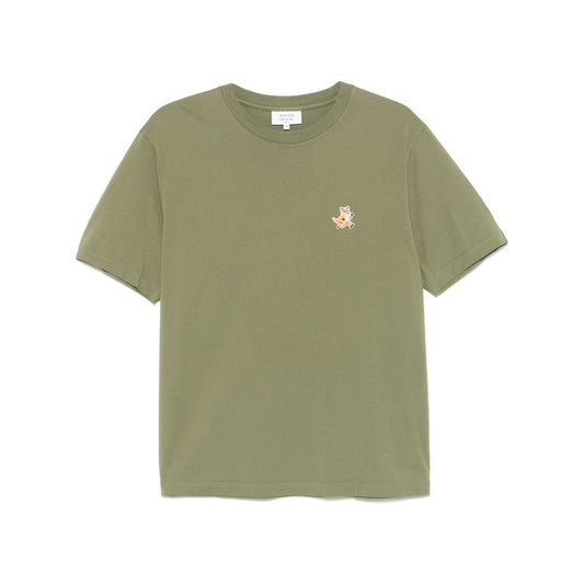 MAISON KITSUNE' T-shirts and Polos Green Topwear Maison Kitsune Slate Gray