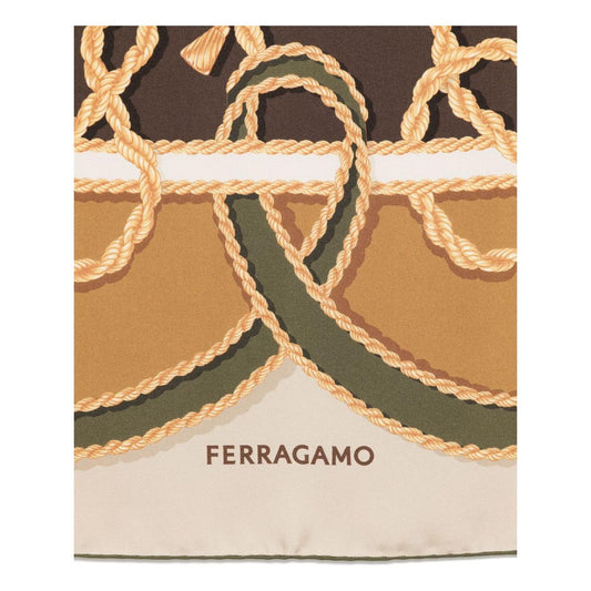 Ferragamo Scarfs Green Scarves Hats & Gloves Ferragamo Dark Khaki