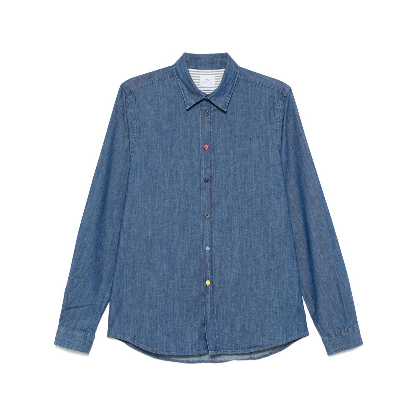 PS By Paul Smith Shirts Blue Shirts PS By Paul Smith Dim Gray