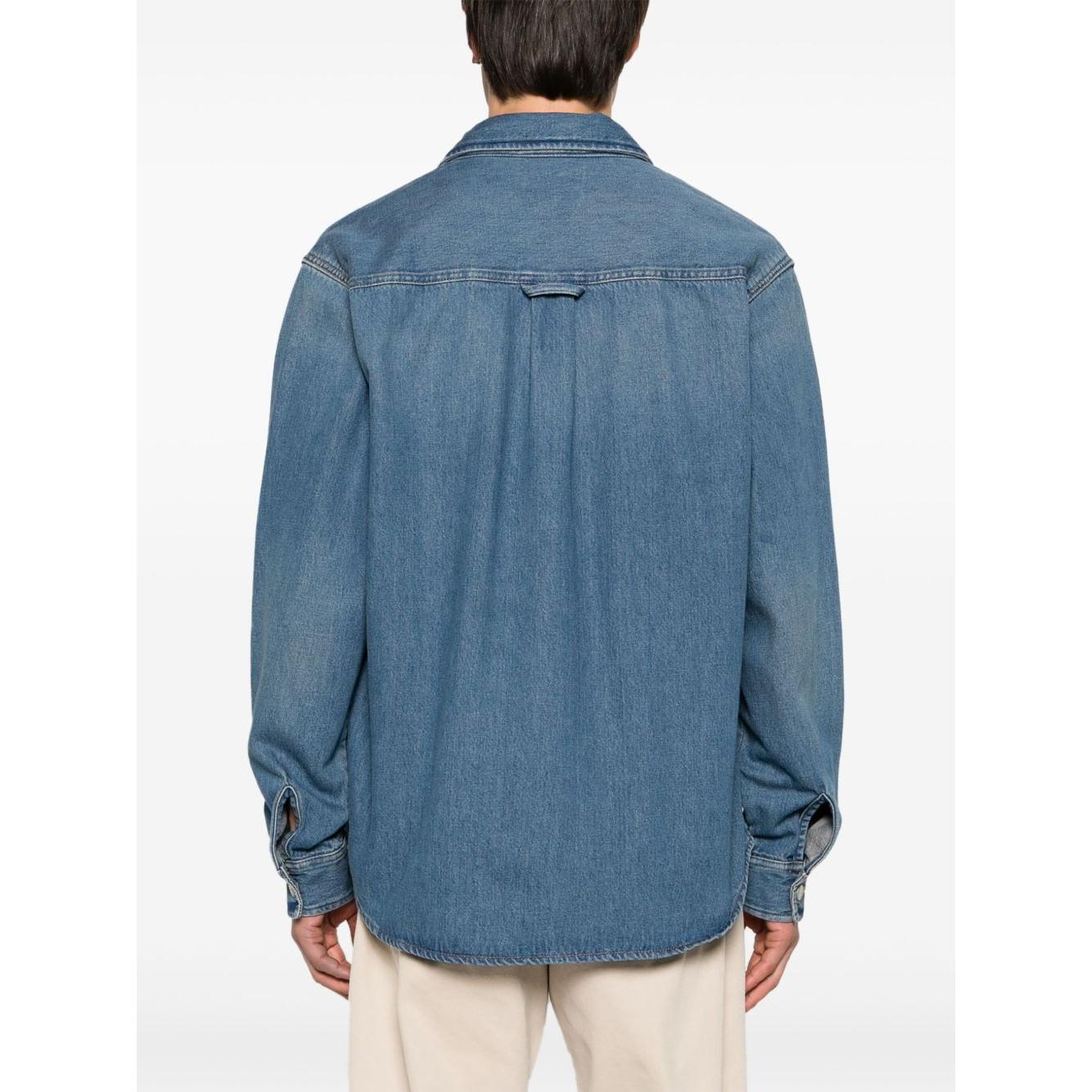 CARHARTT WIP MAIN Shirts Blue Shirts Carhartt Wip Main White Smoke