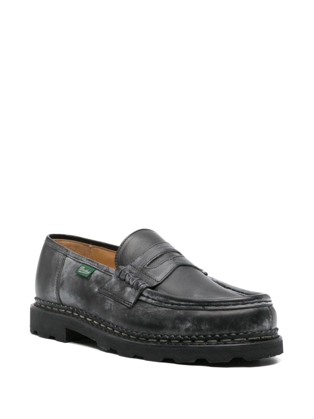 Paraboot Flat shoes Black Moccasins Paraboot Dark Slate Gray