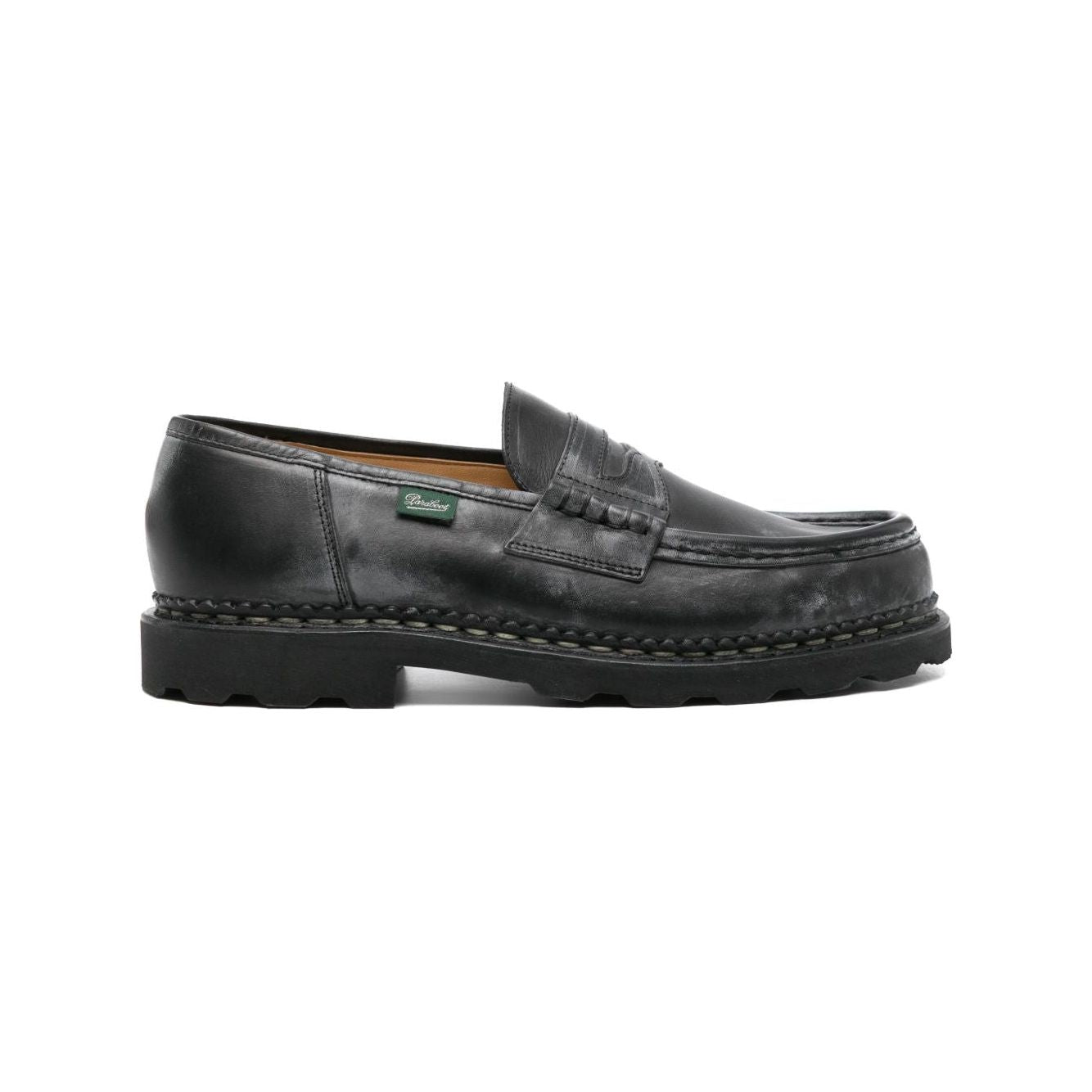 Paraboot Flat shoes Black Moccasins Paraboot Dark Slate Gray