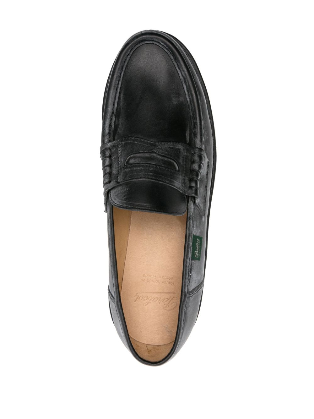 Paraboot Flat shoes Black Moccasins Paraboot Dark Slate Gray