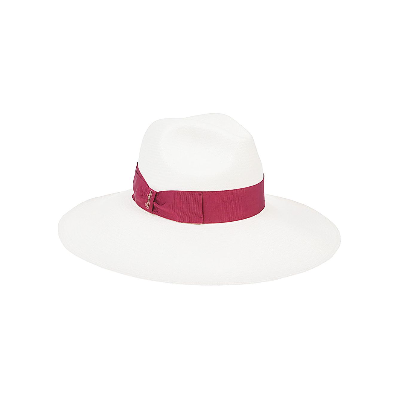 Borsalino Hats Red Scarves Hats & Gloves Borsalino White Smoke