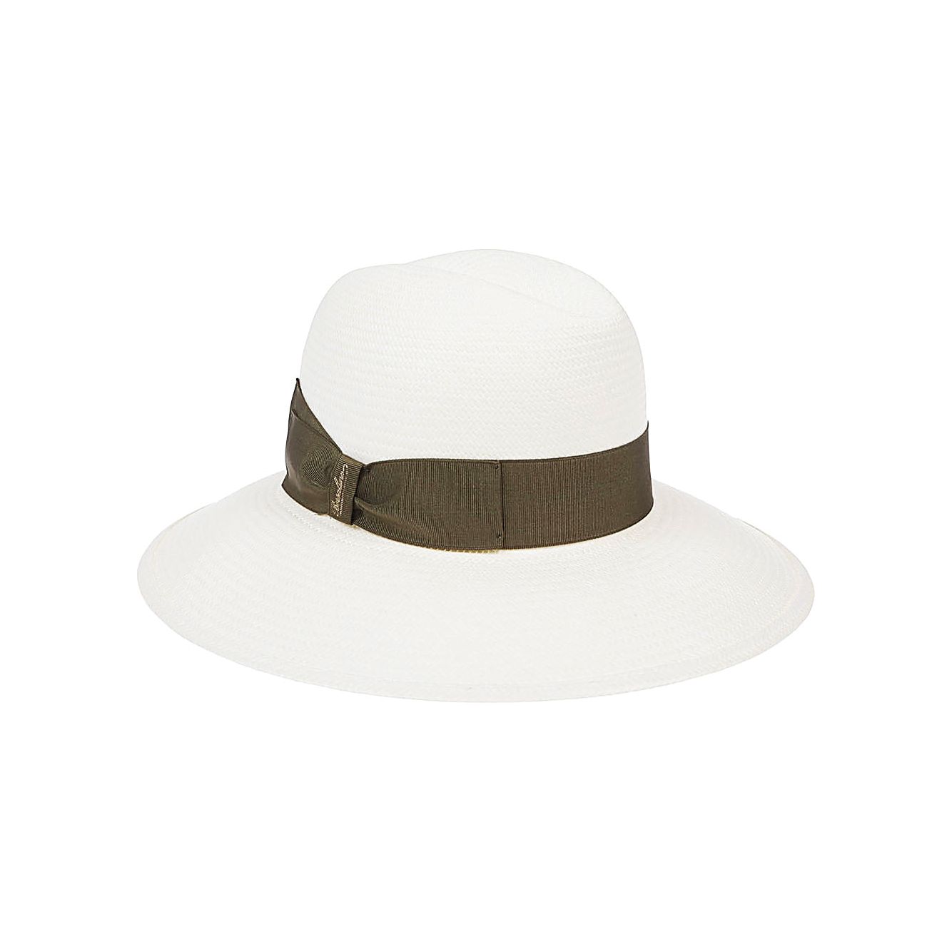 Borsalino Hats Green Scarves Hats & Gloves Borsalino White Smoke