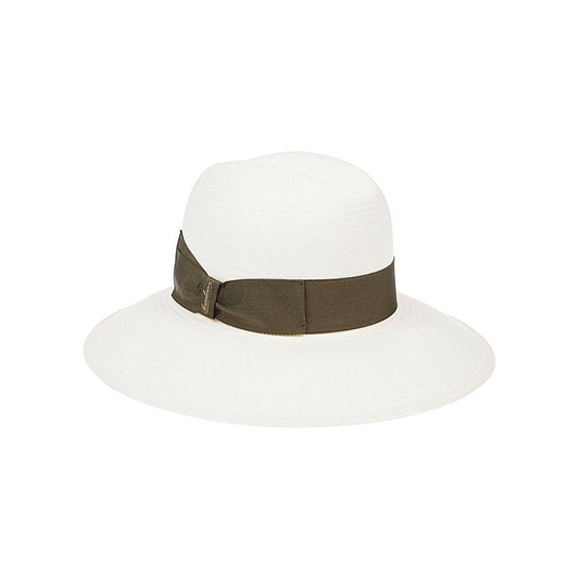 Borsalino Hats Green Scarves Hats & Gloves Borsalino White Smoke
