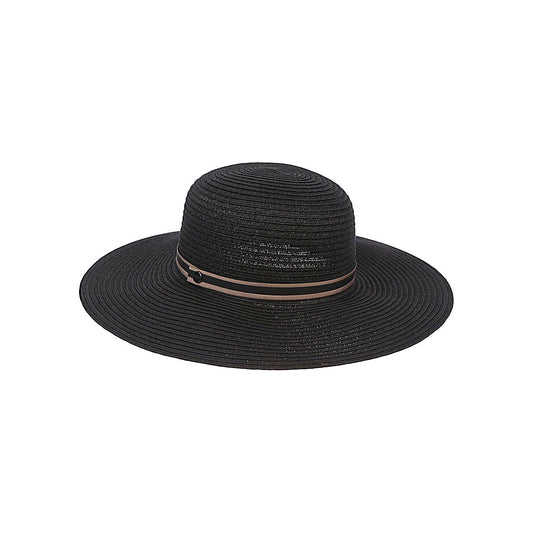 Borsalino Giselle Woman Hat in Black Scarves Hats & Gloves Borsalino Dark Slate Gray