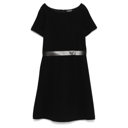 Emporio Armani Ottoman-jersey belted dress