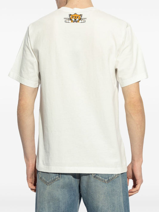 Kenzo T-shirts and Polos White Topwear Kenzo Beige