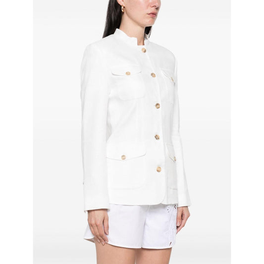 Semicouture Jackets White Jackets Semicouture White Smoke
