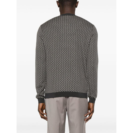 Emporio Armani Sweaters Black Topwear Emporio Armani Dark Slate Gray