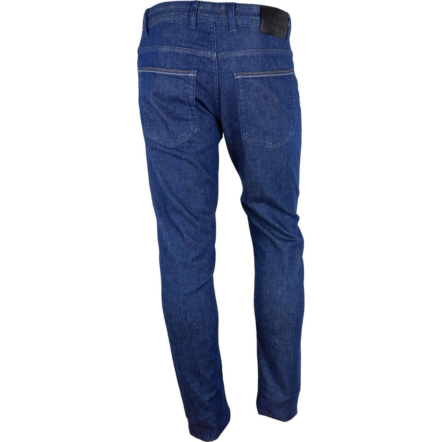 Aquascutum Blue Cotton Men Jean Aquascutum