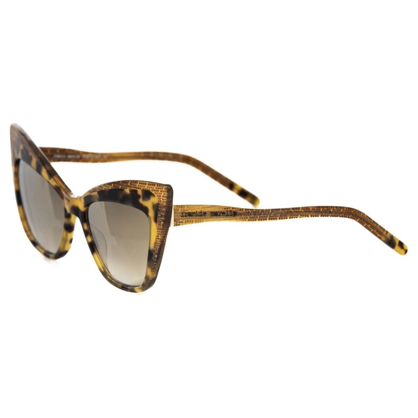 Frankie Morello Brown Acetate Women Sunglass Frankie Morello