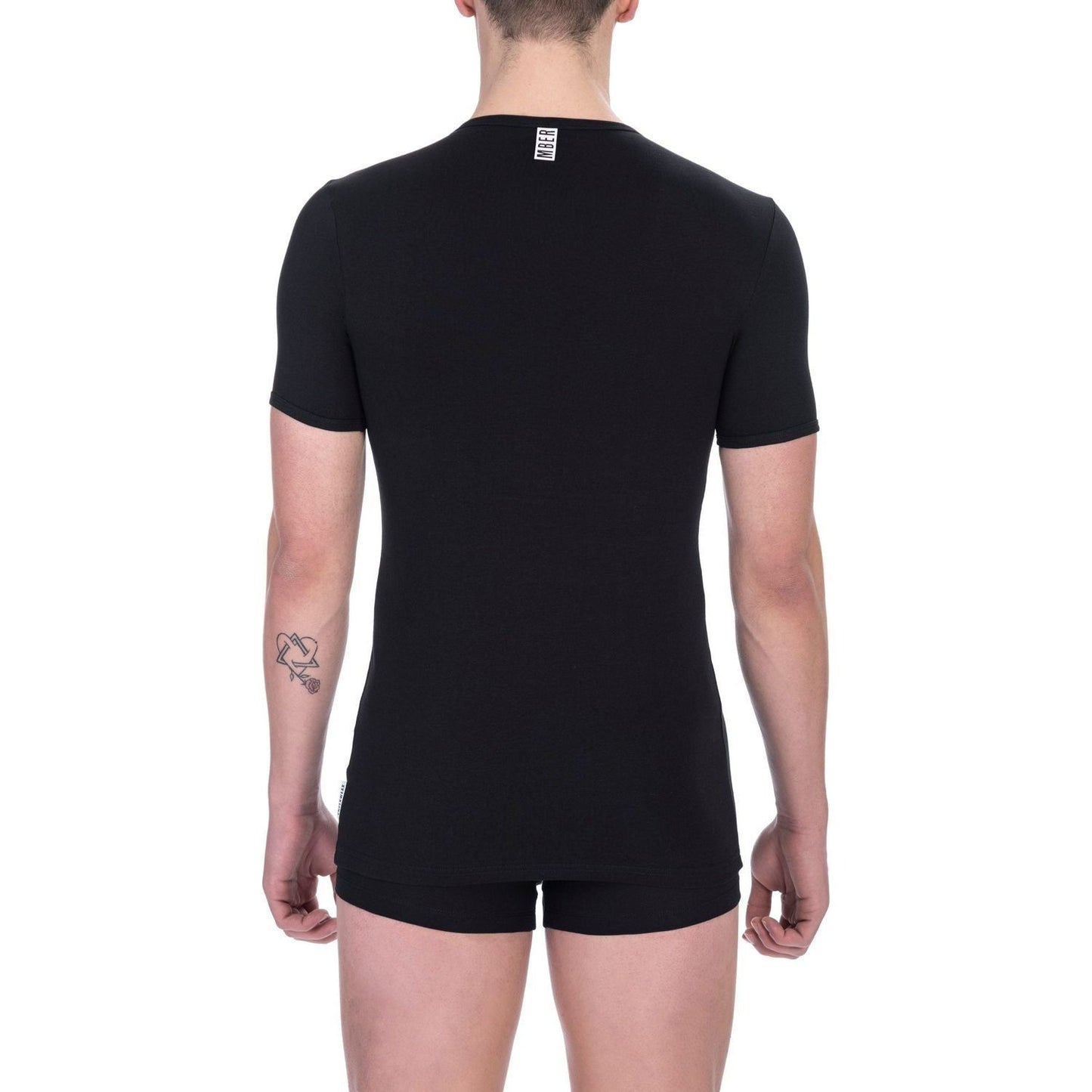 Bikkembergs Black Cotton Men T-Shirt Bikkembergs