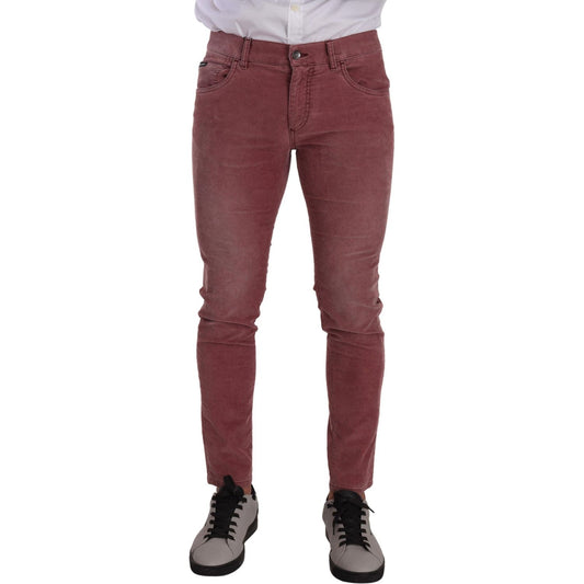 Elegant Slim Fit Corduroy Jeans