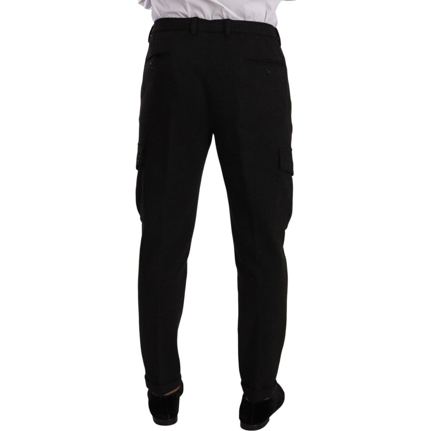 Dolce & Gabbana Sleek Skinny Cargo Pants in Timeless Black Dolce & Gabbana