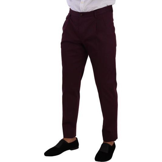 Dolce & Gabbana Elegant Purple Chinos for the Modern Man Dolce & Gabbana