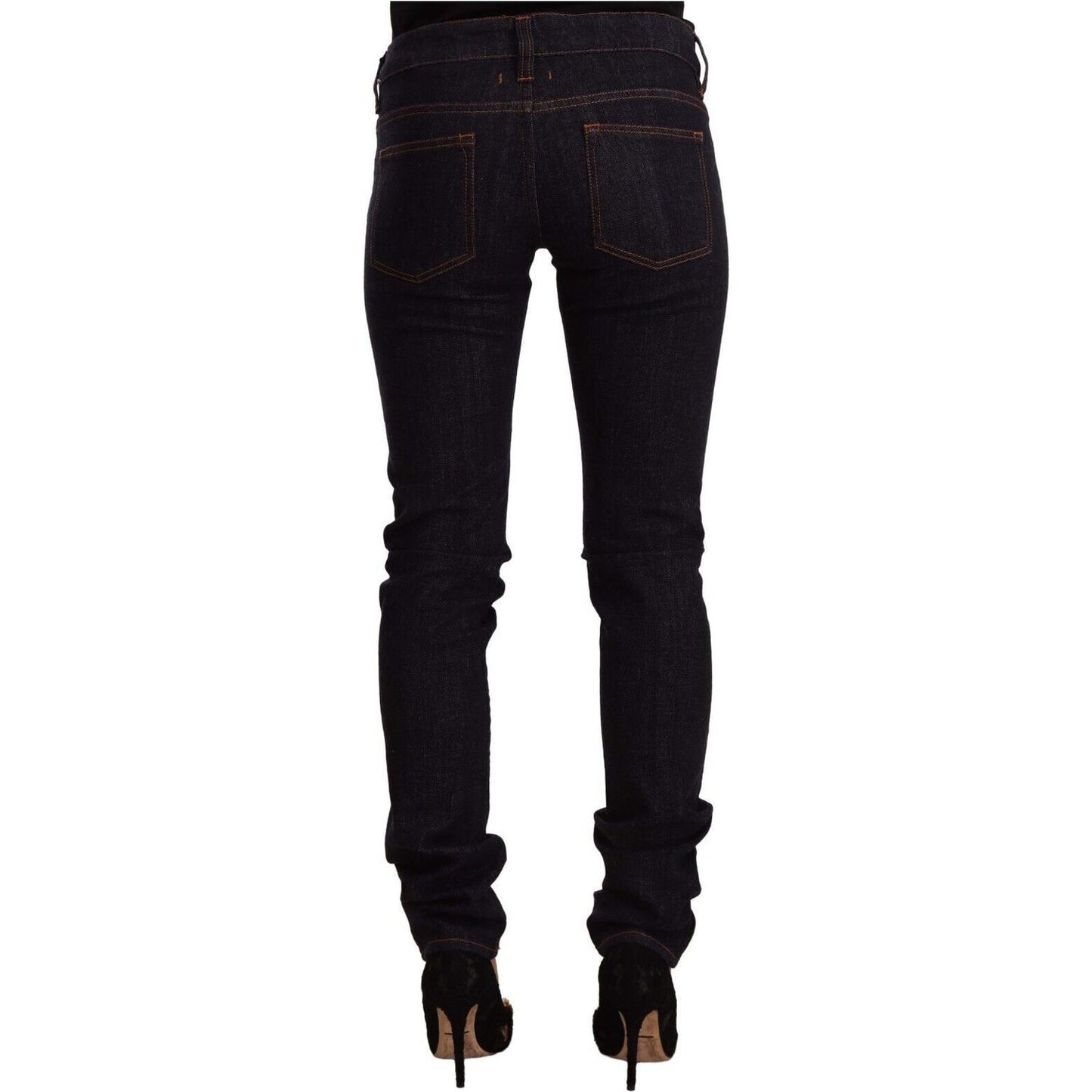 GF Ferre Chic Black Slim Fit Designer Jeans GF Ferre