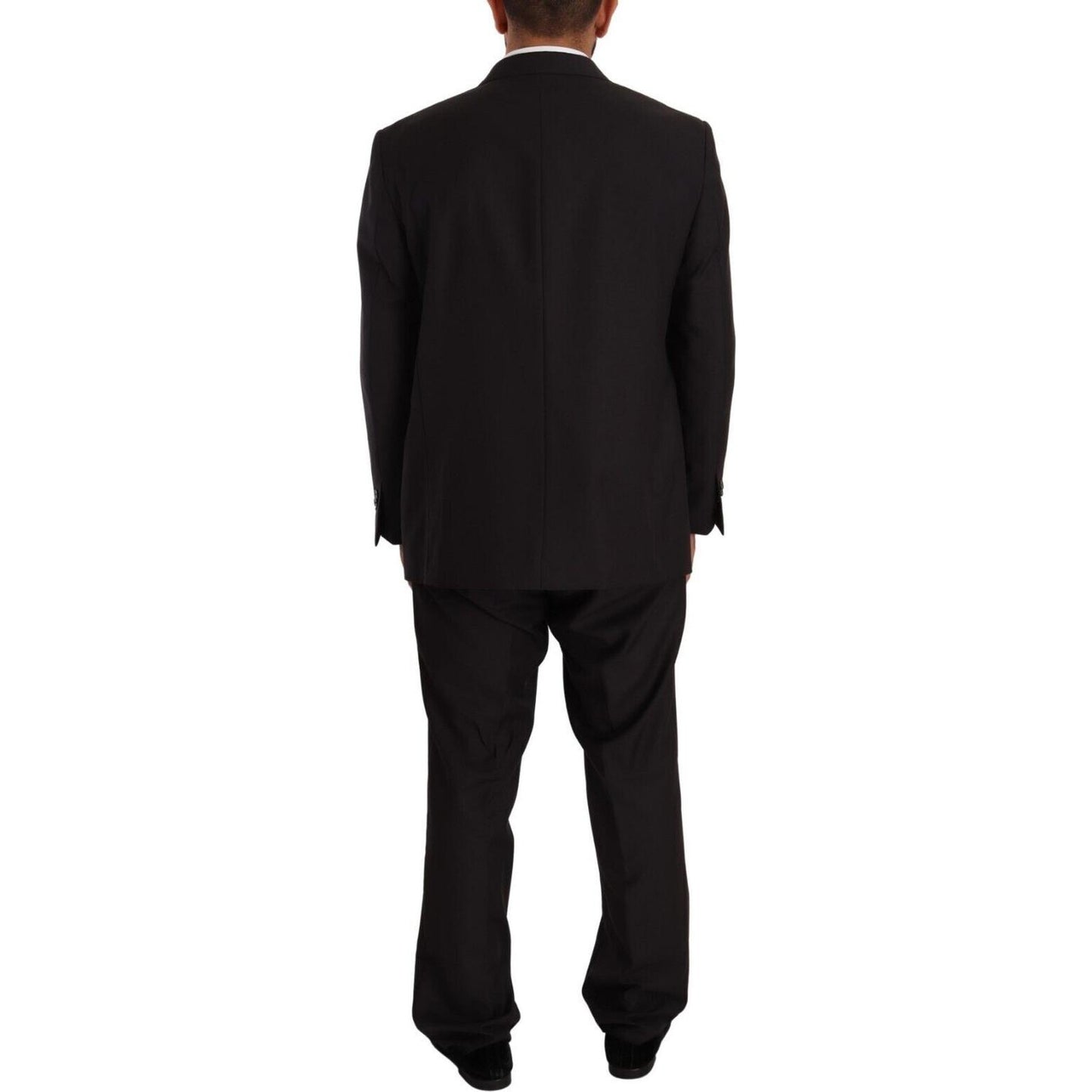 Domenico Tagliente Gray Polyester Single Breasted Formal Suit