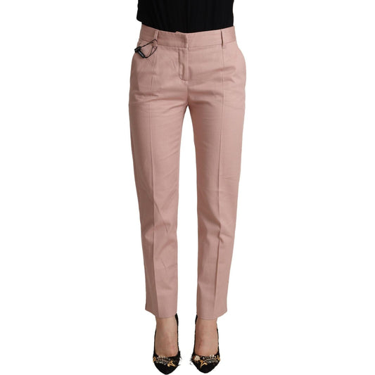 Elegant Pink Tapered Pants for Sophisticated Style