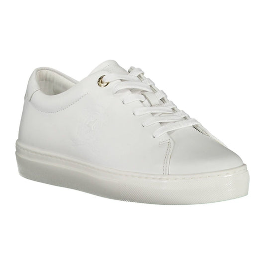 Tommy Hilfiger White Leather Women Sneaker Tommy Hilfiger