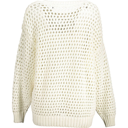 Gant White Cotton Women Sweater Gant