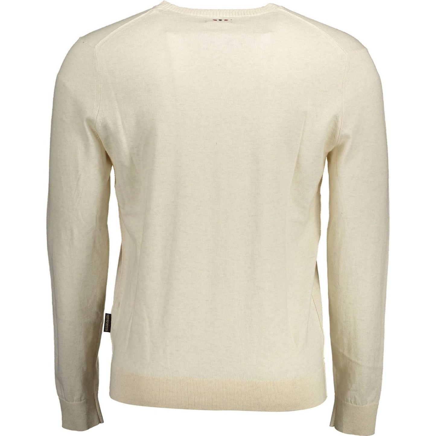 Napapijri Beige Cotton Men Sweater Napapijri