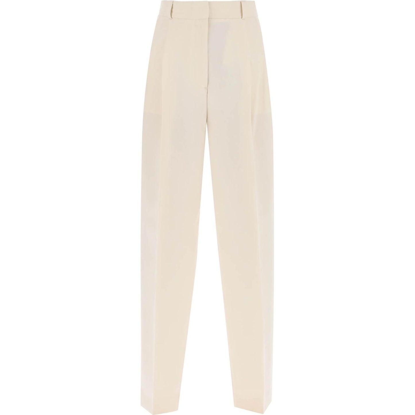 Toteme double-pleated viscose trousers Trousers Toteme