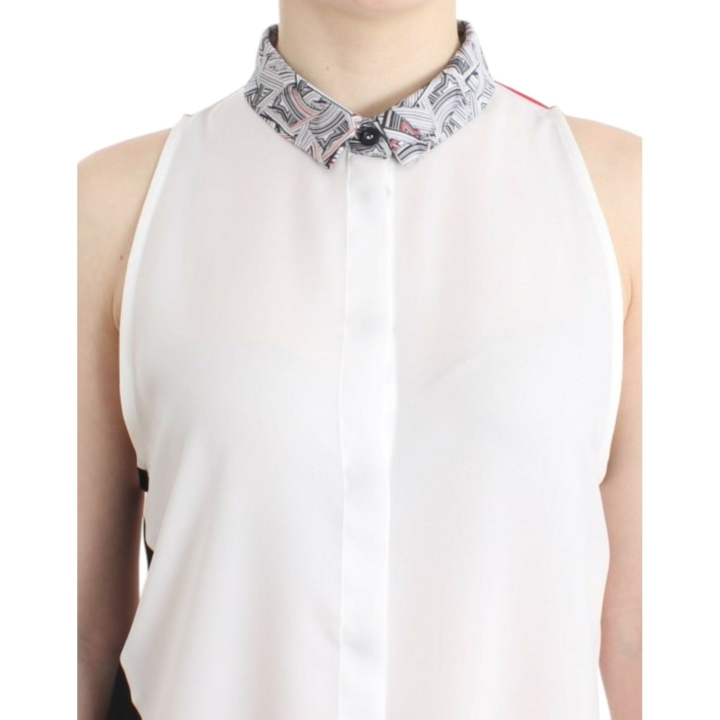 Asymmetric Hem Button-Up Shirt Dress Costume National