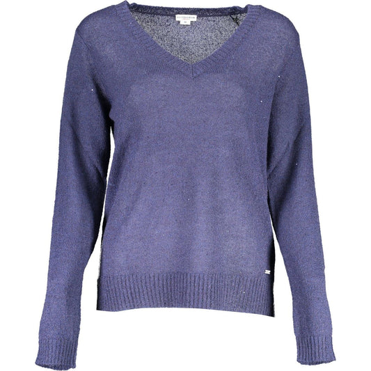 U.S. POLO ASSN. Blue Acrylic Women Sweater U.S. POLO ASSN.