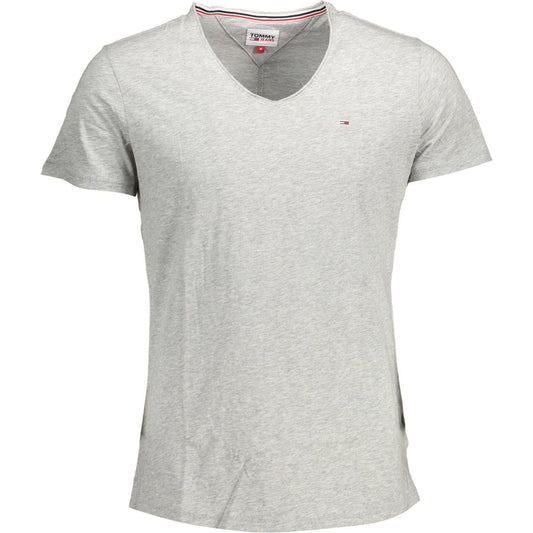 Tommy Hilfiger Gray Polyester Men T-Shirt Tommy Hilfiger