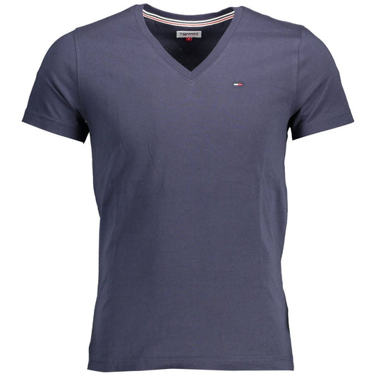 Tommy Hilfiger Blue Cotton Men T-Shirt Tommy Hilfiger