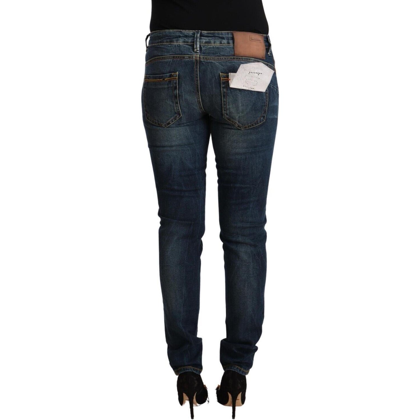 Acht Elegant Slim Fit Low Waist Denim Jeans Acht