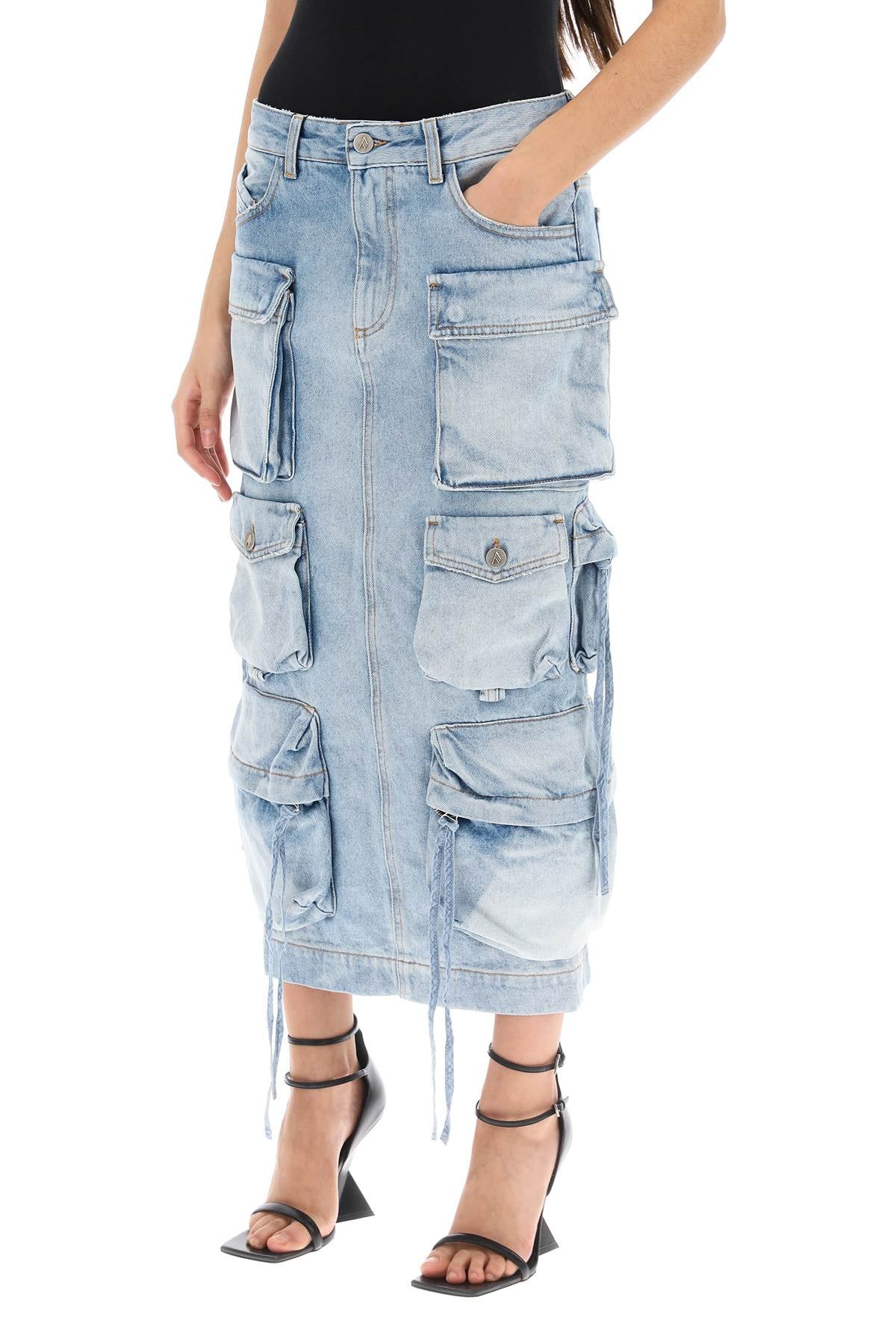 The Attico cargo denim skirt Skirts The Attico