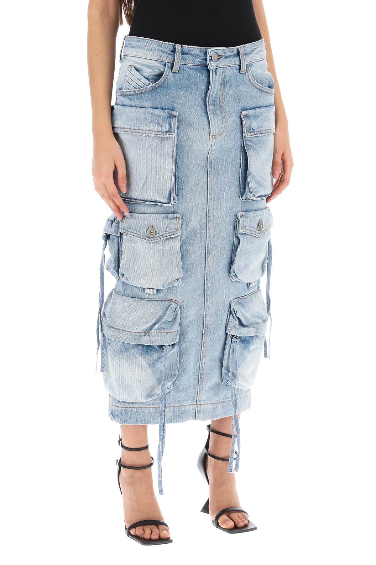 The Attico cargo denim skirt Skirts The Attico