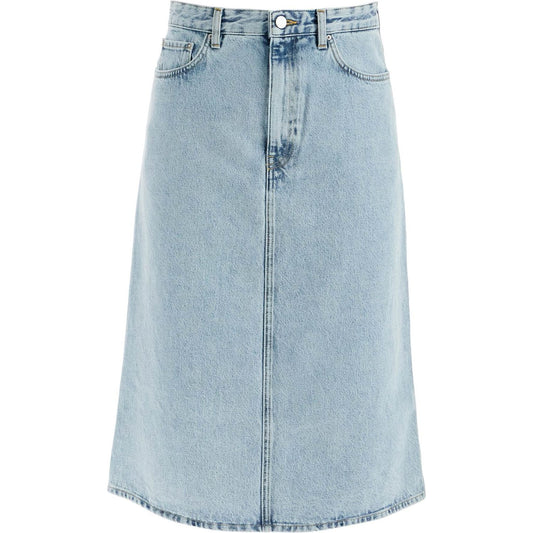 Toteme denim midi skirt in seven Skirts Toteme