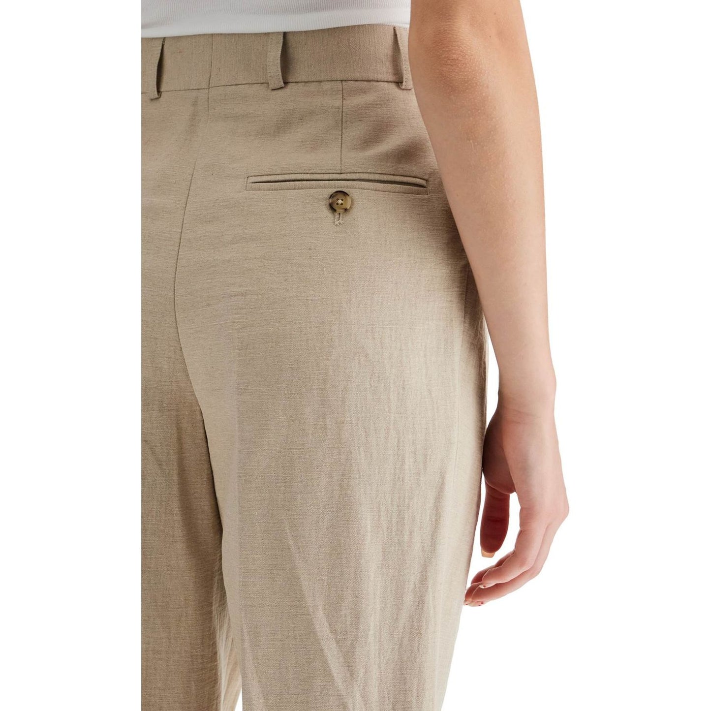 Toteme tailored linen blend trousers for men Trousers Toteme