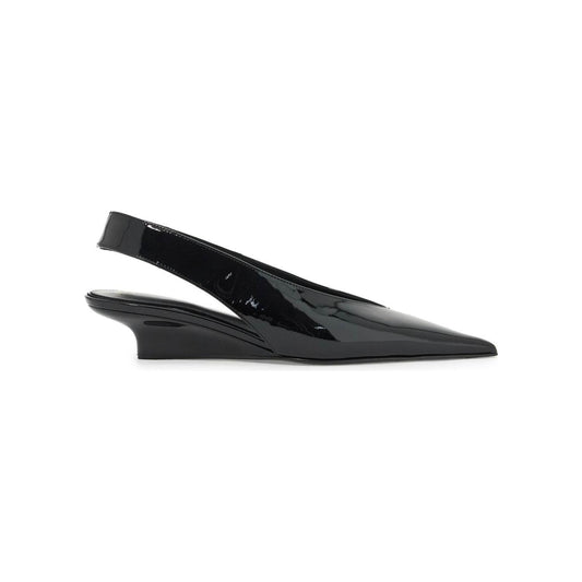 Toteme slingback patent leather wedge dã©col