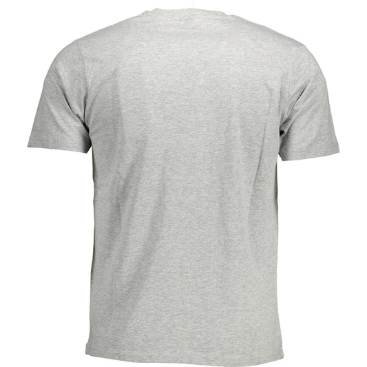 North Sails Gray Cotton Men T-Shirt North Sails