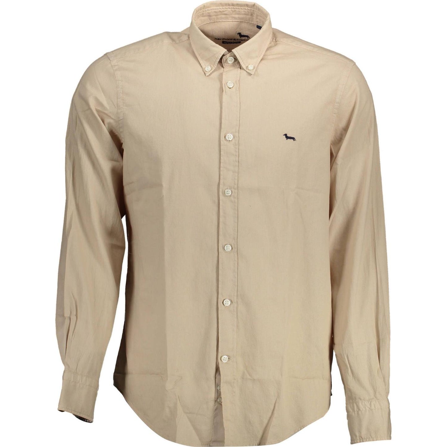 Harmont & Blaine Beige Cotton Men Shirt Harmont & Blaine