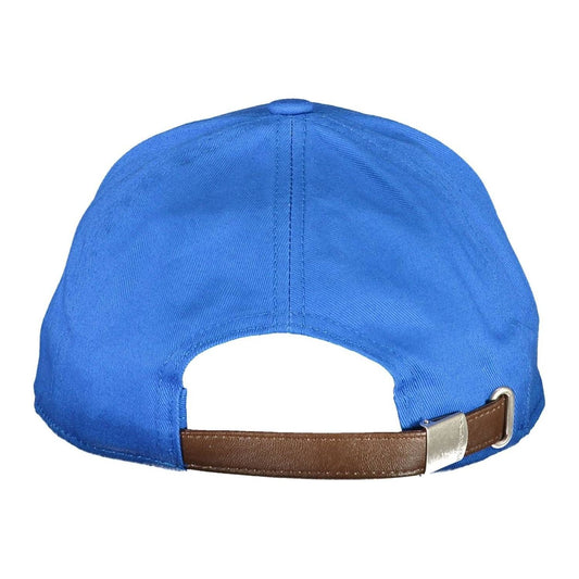 La Martina Blue Cotton Men Cap La Martina