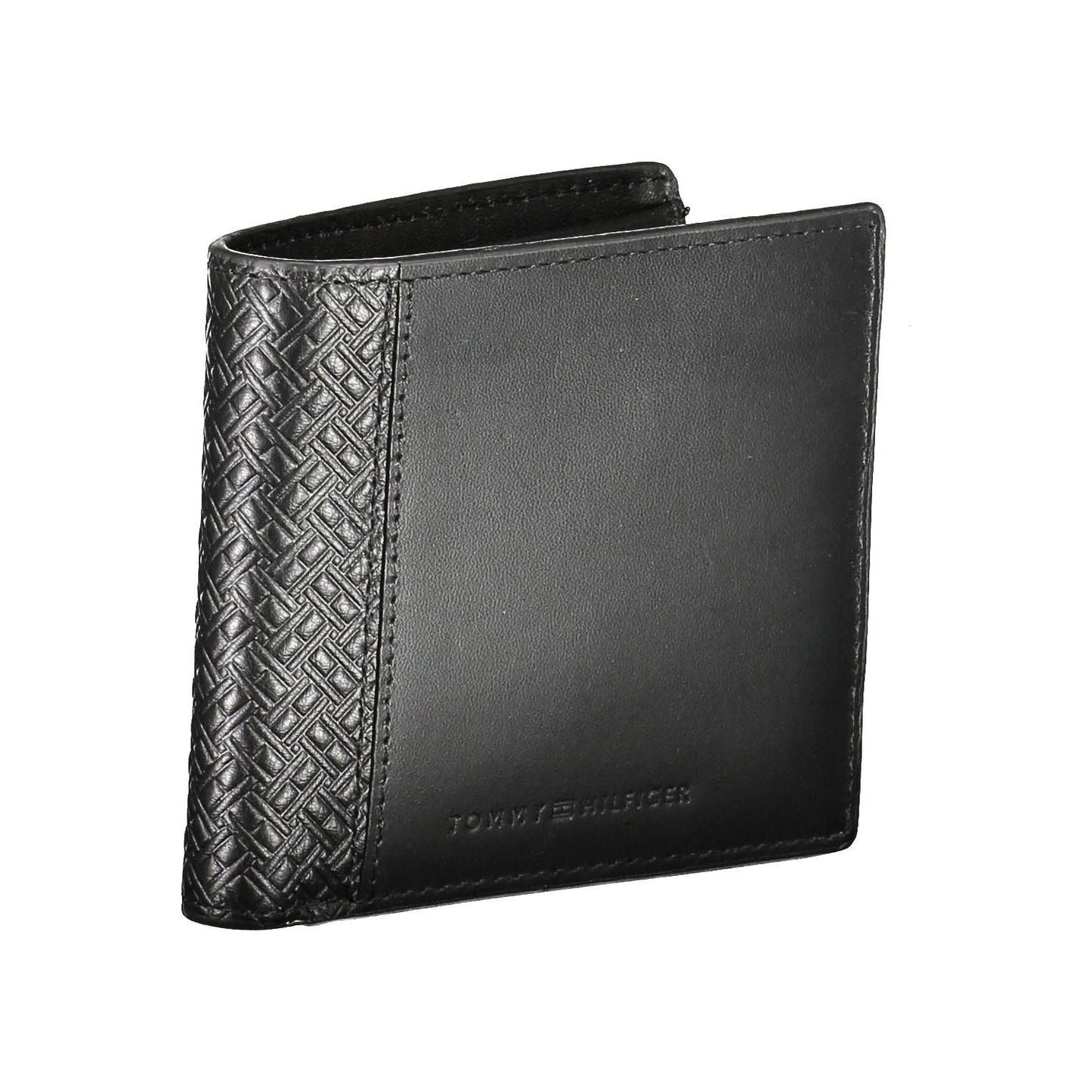 Tommy Hilfiger Black Leather Men Wallet Tommy Hilfiger