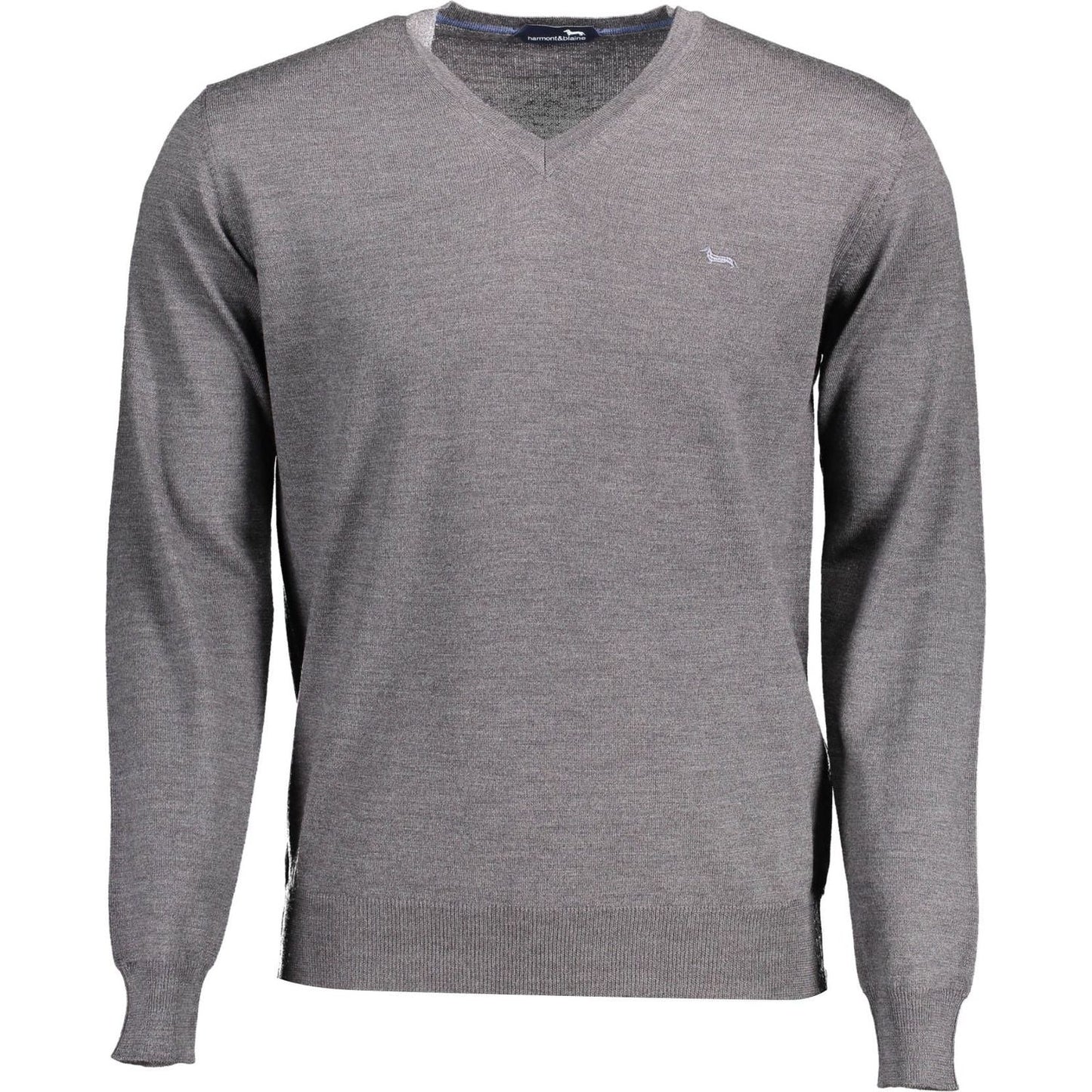 Harmont & Blaine Gray Wool Men Sweater Harmont & Blaine