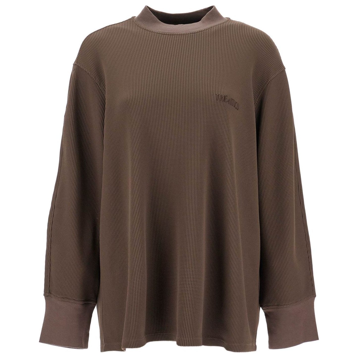 The Attico long-sleeved waffle jersey t Topwear The Attico