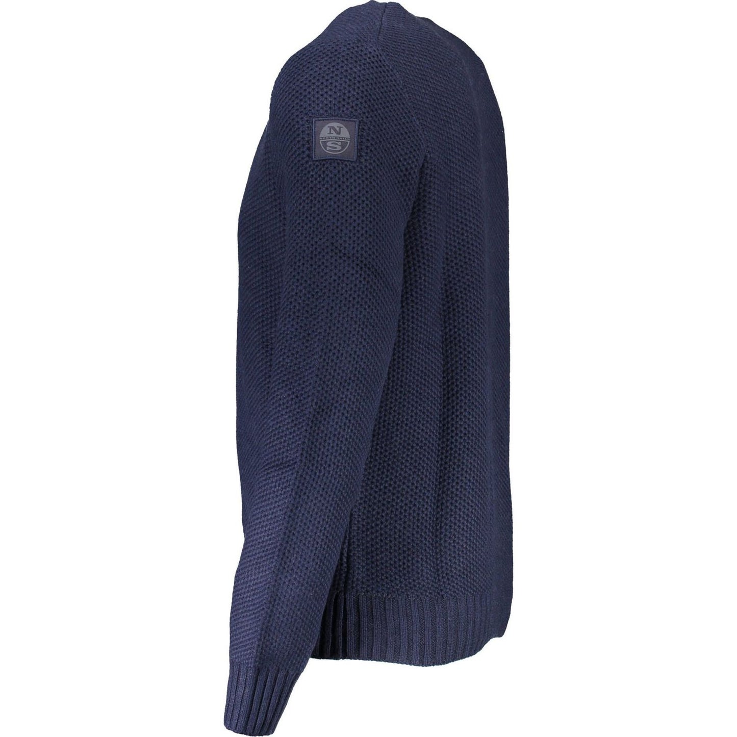 North Sails Blue Cotton Men Sweater North Sails