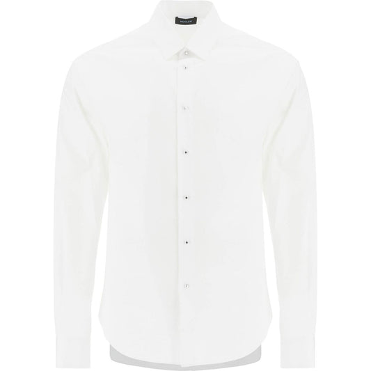 Mugler poplin shirt for men Shirts Mugler White Smoke