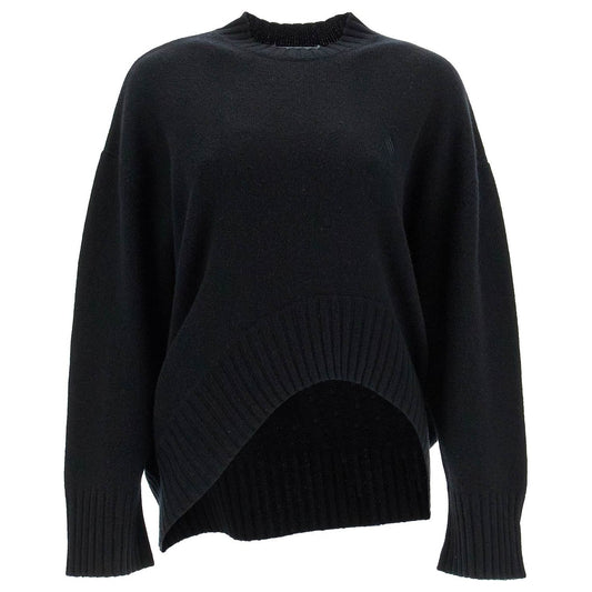 The Attico asymmetric wool and cashmere pullover